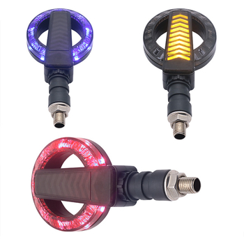 Motocikl LED dnevna svjetla s indikatorom, 12V, 2W, model 0124, ABS+LED, vijek trajanja 60000h