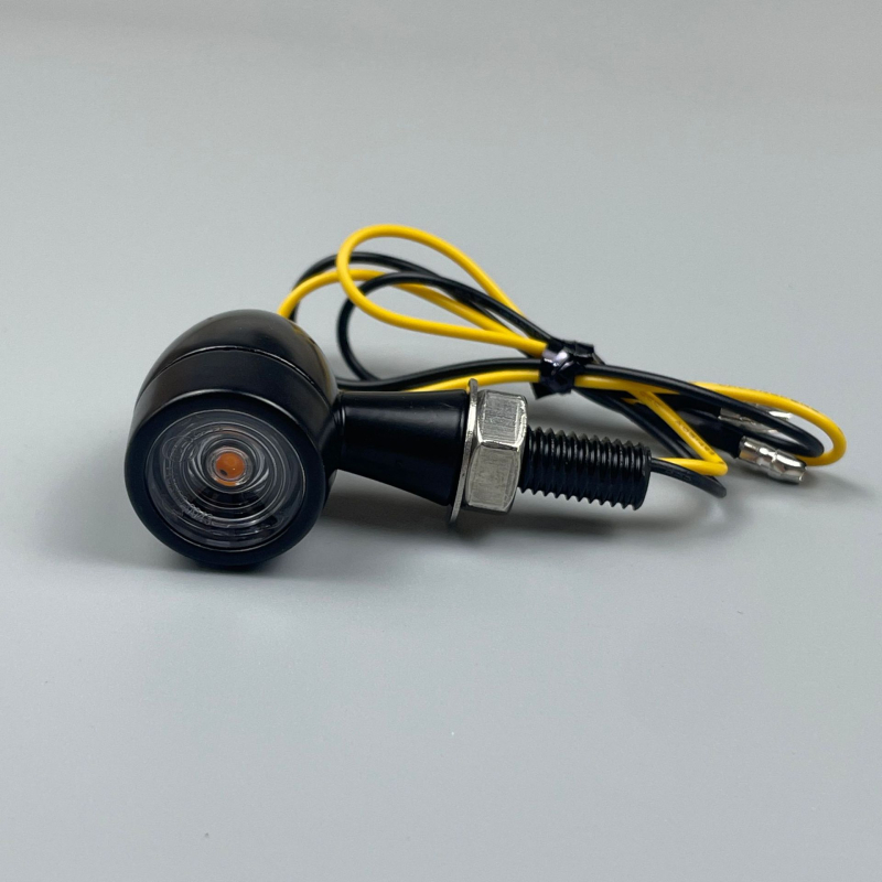 LED mini kuglasti pokazivač smjera za motocikl, metalno kućište (PC + cinkov spoj), 12V, model MQ-3010