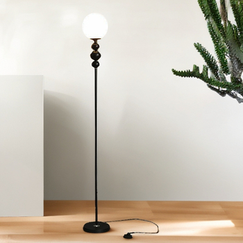 LED-es állólámpa, vasból készült test, rotációs öntvény árnyékoló, 220V, modern dizájn minimális