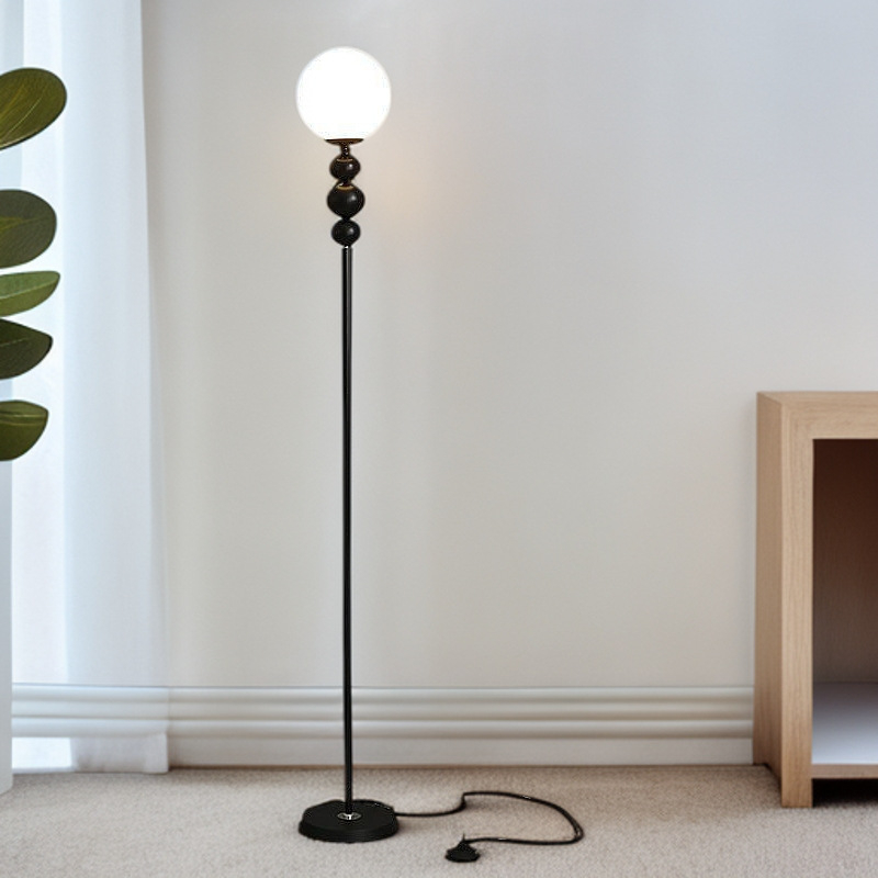 LED-es állólámpa, vasból készült test, rotációs öntvény árnyékoló, 220V, modern dizájn minimális