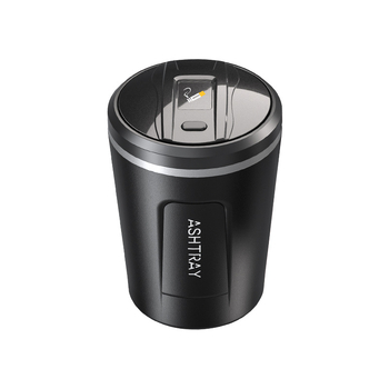 Κεραμικό τασάκι αυτοκινήτου με καπάκι και LED φως, μοντέλο 1507, 200 γρ.