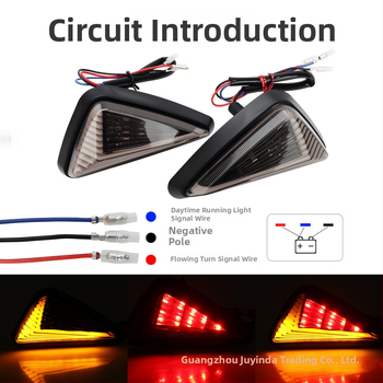 Trokutasto LED svjetlo pokazivača smjera, sekvenijalno, univerzalno, 12V, 2W