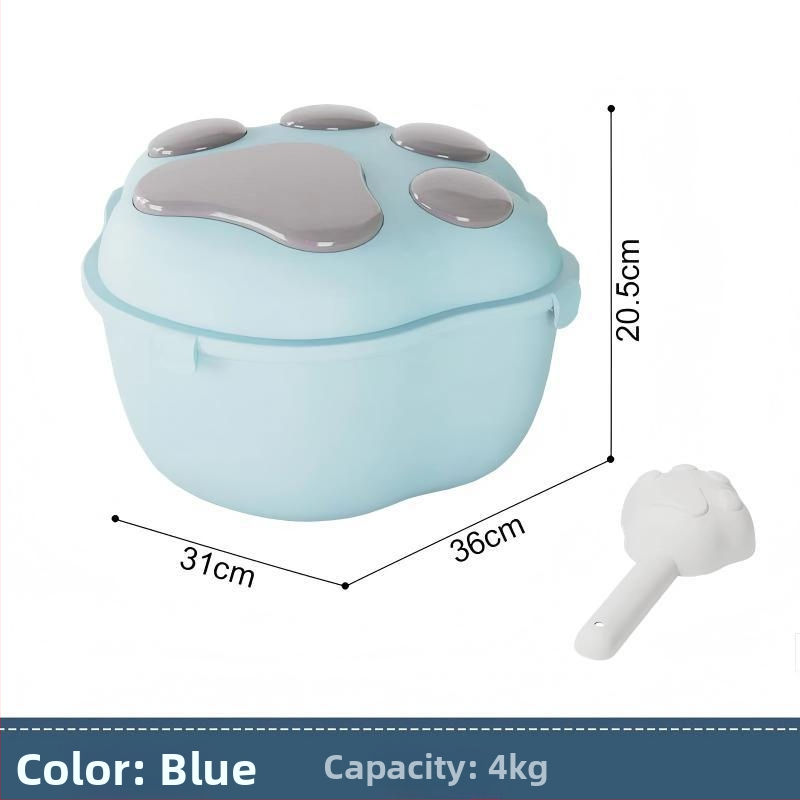 Δοχείο αποθήκευσης τροφίμων για σκύλους και γάτες, υλικό PP, χωρητικότητα 4-6 kg