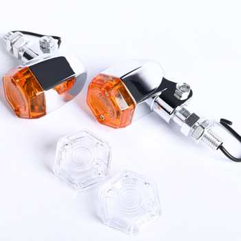 LED pokazivači smjera za univerzalne motocikle, retro stil, cinkova legura — 12V