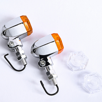 LED pokazivači smjera za univerzalne motocikle, retro stil, cinkova legura — 12V