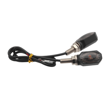 Motociklističko signalno svjetlo, LED, 12V, ZXD-410, plastika (Model: ZXD-410; Izvor svjetla: LED; Napon: 12V; Materijal: Plastika; Kompatibilni modeli: Različiti tipovi motocikala)