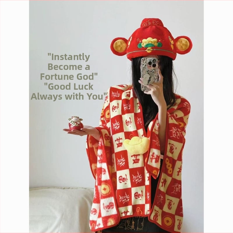 Flanel takaró geometriai mintával, poliészterből készült, alkalmas minden szezonra, modern kínai stílus