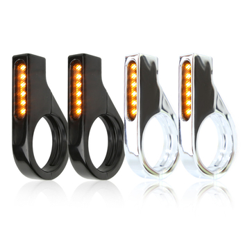 LED pokazivač smjera s kopčastim držačem za 12V motocikle, kućište od aluminijske legure, 3W LED