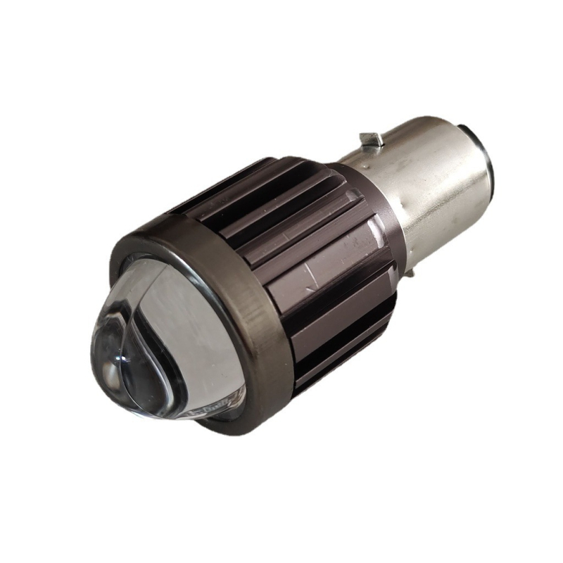 LED svjetlo za motocikl s lećom, model H4/H6, 30W, 1000 lm, 12–80V, IP67 zaštita.
