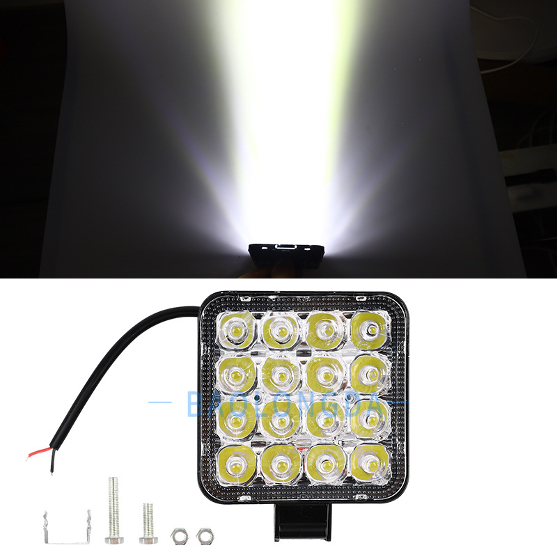 LED radna svjetiljka za terensko vozilo, aluminijsko kućište, 48W, 12-80V, prilagodljiva proizvodnja