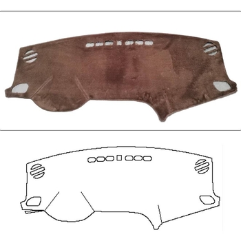 Runmao автомобилен табло антиотражаващ слънцезащитен мат за автомобил, за всички сезони, с лого, еднообразен модел