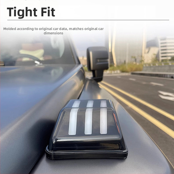 Accesoriu exterior decorativ de iluminare pentru Haval H9 – model cu grilă de iluminare, ABS; iluminare capac motor, semnal de viraj în flux, far de zi