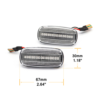 LED bočno svjetlo blatnika za Audi A3/S3 8P, A4, A6, S4, S6, B6–B8, C5 — LED osvjetljenje, 8W, 12V, 3400K, 5000h