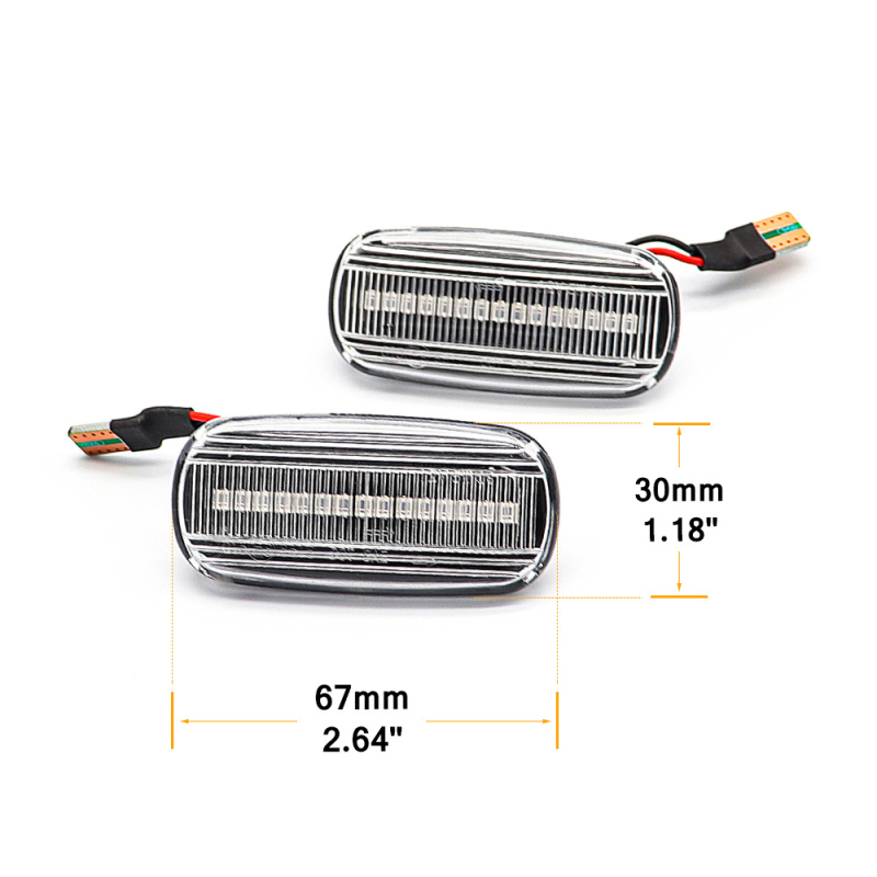LED bočno svjetlo blatnika za Audi A3/S3 8P, A4, A6, S4, S6, B6–B8, C5 — LED osvjetljenje, 8W, 12V, 3400K, 5000h