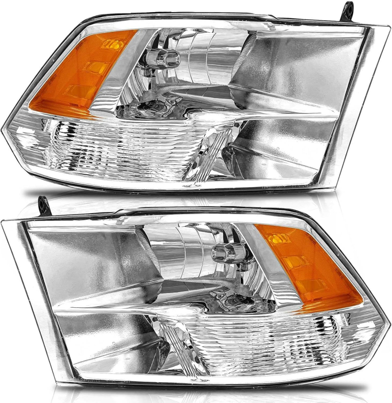Prednja svjetla Dodge Ram 2009-2018 (Ram 1500/2500/3500), halogena, 12V, 55W, 6000 lm, IP68