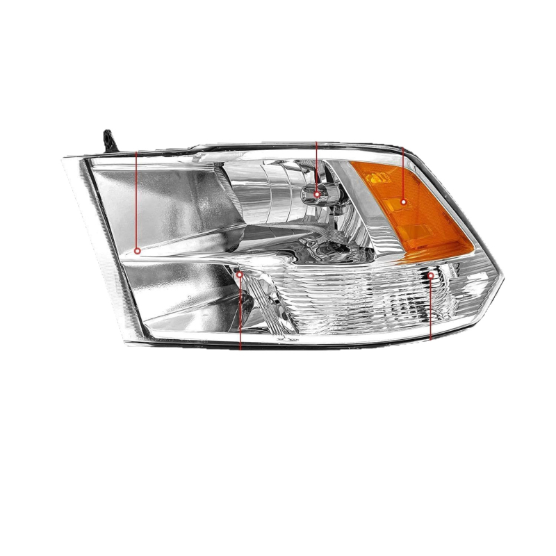 Prednja svjetla Dodge Ram 2009-2018 (Ram 1500/2500/3500), halogena, 12V, 55W, 6000 lm, IP68