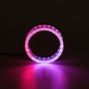 5D Angel Eye LED fényszóró lencse dekoratív fedél — Appvezérlés, 12V, 5W, univerzális kompatibilitás