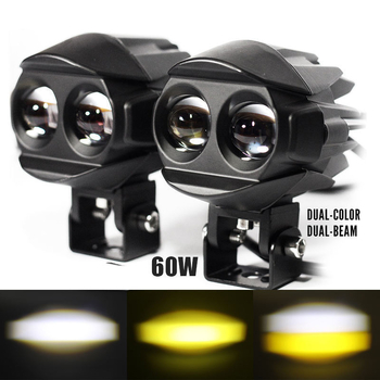Prednje pomoćno LED svjetlo za motocikl (kućište od aluminijske legure, 26 W, 8-80 V, IP68, 6000 lm)