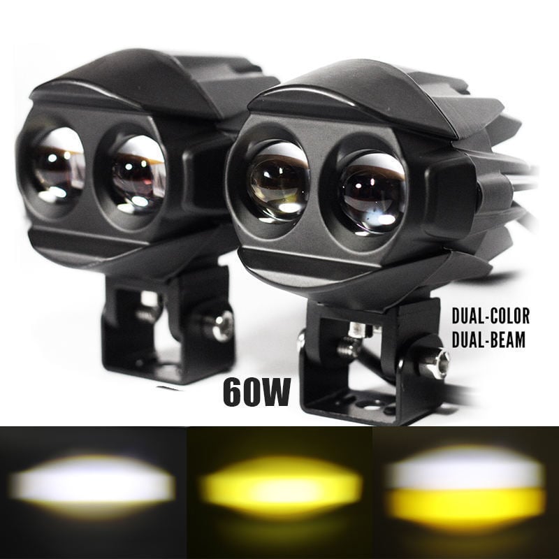 Prednje pomoćno LED svjetlo za motocikl (kućište od aluminijske legure, 26 W, 8-80 V, IP68, 6000 lm)