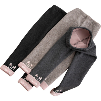 Lányoknak szóló leggings fleece béléssel, 90% poliészter, elasztikus derék, 3–8 éveseknek, ősz–tél