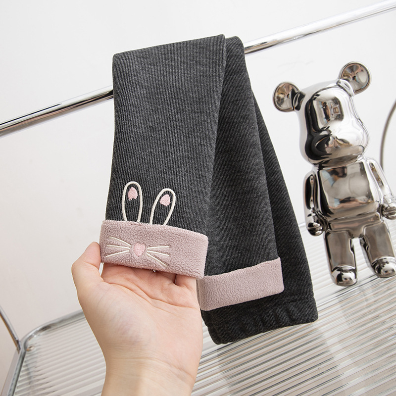 Lányoknak szóló leggings fleece béléssel, 90% poliészter, elasztikus derék, 3–8 éveseknek, ősz–tél