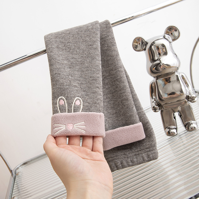 Lányoknak szóló leggings fleece béléssel, 90% poliészter, elasztikus derék, 3–8 éveseknek, ősz–tél