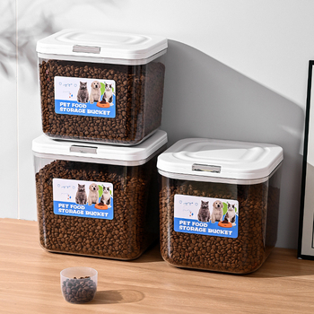 Morino PET δοχείο αποθήκευσης τροφών γάτας και σκύλου – ανθεκτικό στην υγρασία, σφραγισμένο