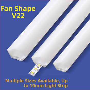 Flexibilný silikónový LED pás s trojuholníkovým fan-tvarom, monochromatický, 24V, Sanan Optoelectronics 2835, 120–480 LED