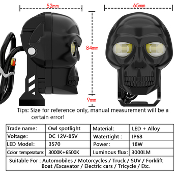 LED far sa skeletnim dizajnom za terenska vozila, IP65 vodootporan, DC12-85V, 3500 lm, LED 5730