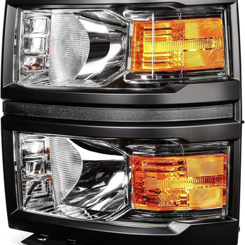 Prednje svjetlo za 2014-2015 Chevrolet Silverado 1500 (halogeno, 55W, 12V, ABS kućište, IP68)