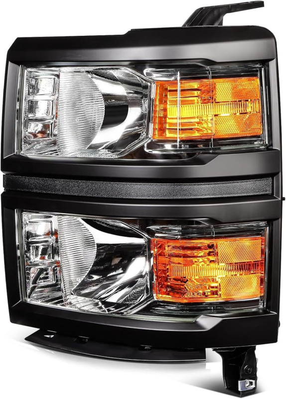 Prednje svjetlo za 2014-2015 Chevrolet Silverado 1500 (halogeno, 55W, 12V, ABS kućište, IP68)