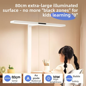 Stolna lampa za čitanje s dodirnim prekidačem, aluminijsko sjenilo, 220V, noćna svjetiljka, CRI ≥95