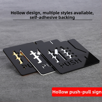 Push-pull 3D üreges akril ajtójelző, kettős rétegű, testreszabható, szállodák, irodák, bevásárlóközpontok