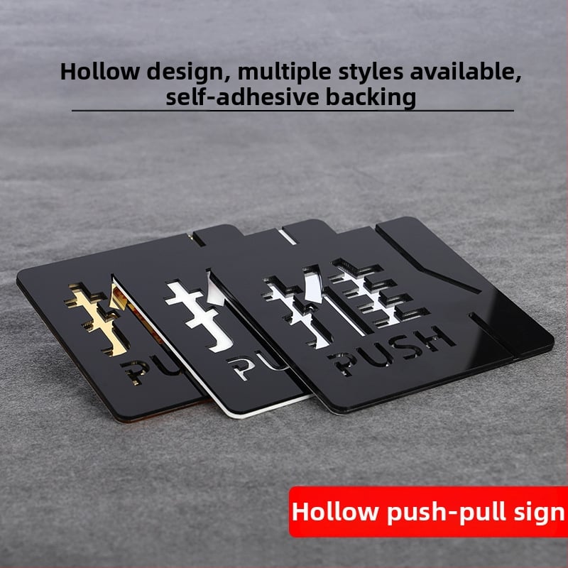 Push-pull 3D üreges akril ajtójelző, kettős rétegű, testreszabható, szállodák, irodák, bevásárlóközpontok