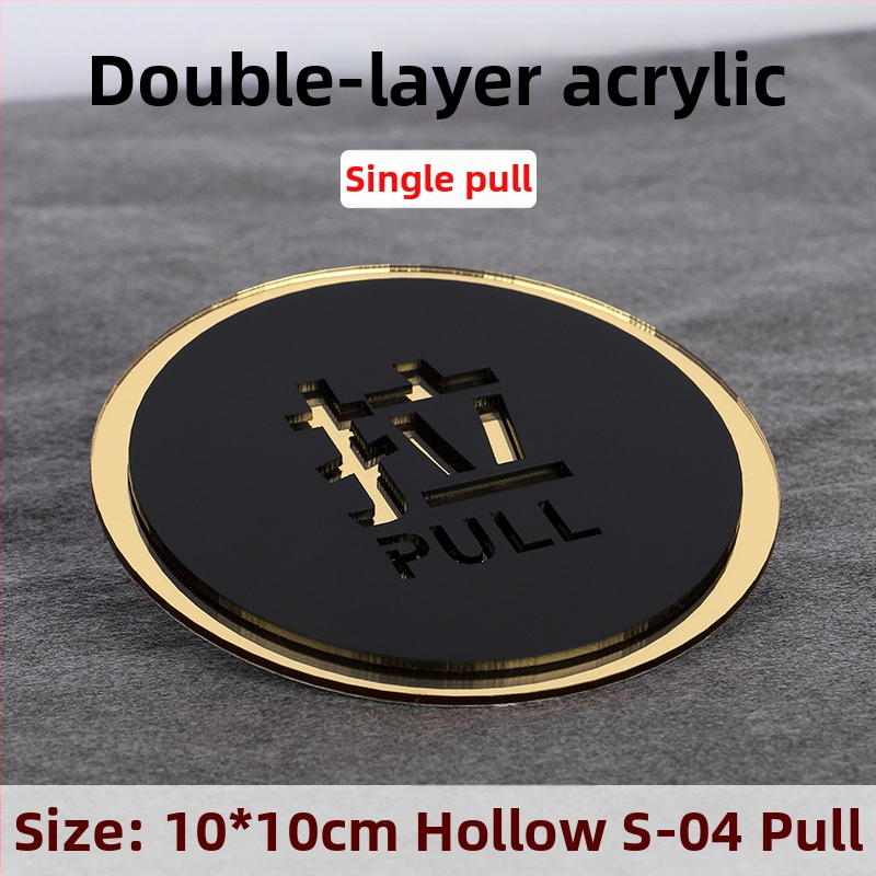 Push-pull 3D üreges akril ajtójelző, kettős rétegű, testreszabható, szállodák, irodák, bevásárlóközpontok