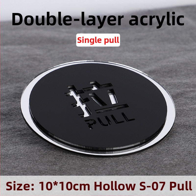 Push-pull 3D üreges akril ajtójelző, kettős rétegű, testreszabható, szállodák, irodák, bevásárlóközpontok