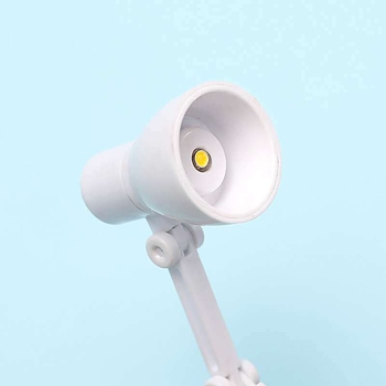 LED mini stolna lampa s ABS sjenilom, gumb za uključivanje, napajanje LR41 s tri ćelije, napon ≤36V, studijska lampa s zaštitom očiju