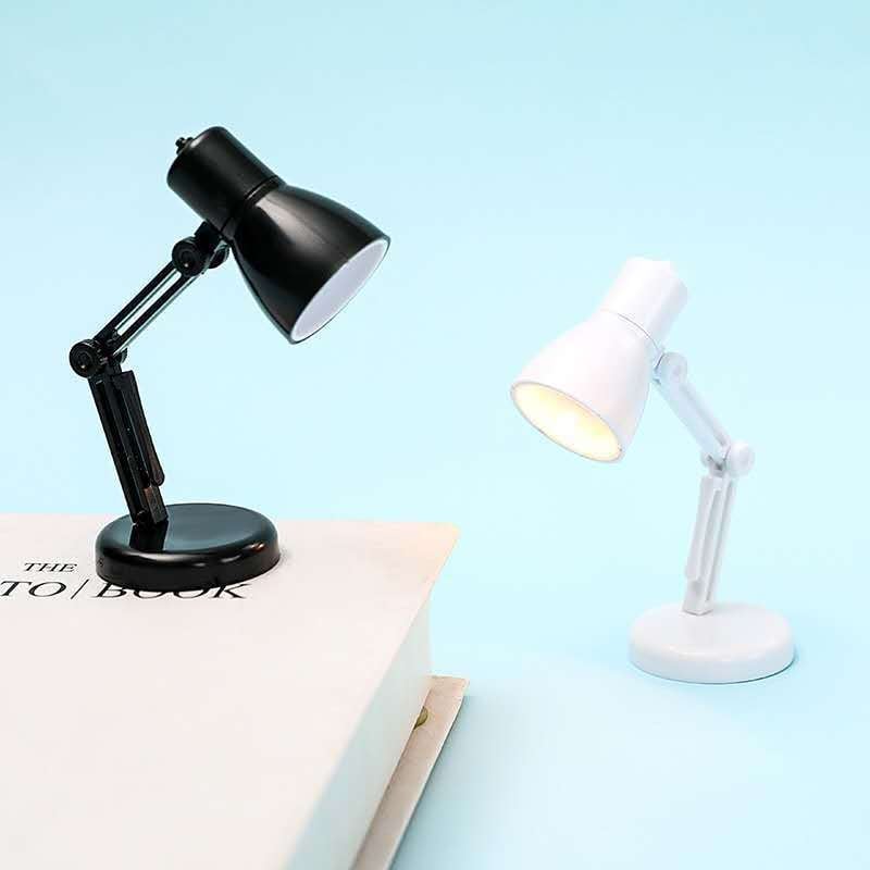 LED mini stolna lampa s ABS sjenilom, gumb za uključivanje, napajanje LR41 s tri ćelije, napon ≤36V, studijska lampa s zaštitom očiju
