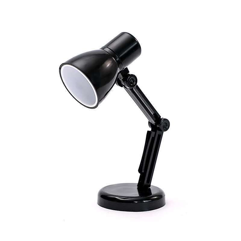 LED mini stolna lampa s ABS sjenilom, gumb za uključivanje, napajanje LR41 s tri ćelije, napon ≤36V, studijska lampa s zaštitom očiju