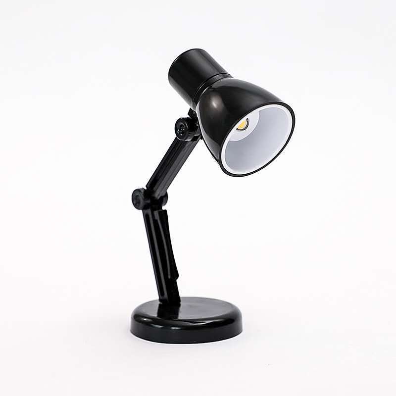 LED mini stolna lampa s ABS sjenilom, gumb za uključivanje, napajanje LR41 s tri ćelije, napon ≤36V, studijska lampa s zaštitom očiju