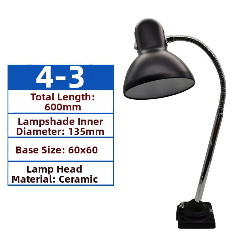 LED munkalámpa gépészeti eszközökhöz, modell 4-1, 24V/36V/220V, E27 aljzattal, csavaros rögzítés