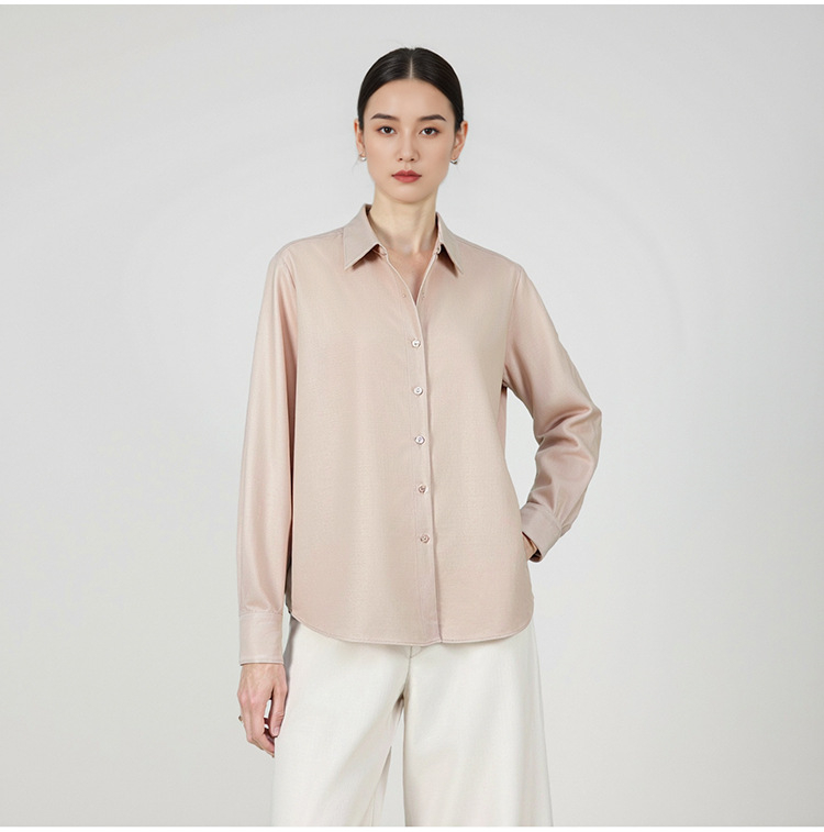 Košulja od vune (95%+ vuna), unisex, dugi rukavi, rever ovratnik, udoban kroj