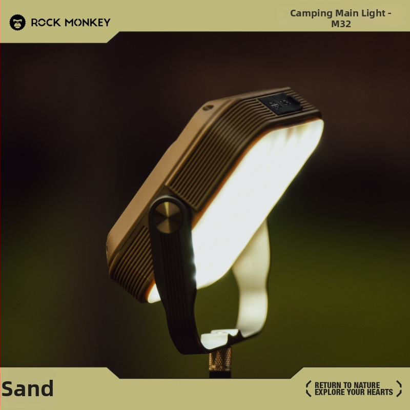 Κάμπινγκ Κύριο Φως ROCK MONKEY, 20000mAh, μαγνητικό φως εργασίας, επαναφορτιζόμενο, λαμπά πυρακτώσεως, διαστάσεις 103×122×37 mm