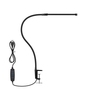 Klip- stolna lampa s zaštitom očiju, USB napajanje, prekidač na tipku, metalno sjenilo, pogodna za čitanje i uredske poslove