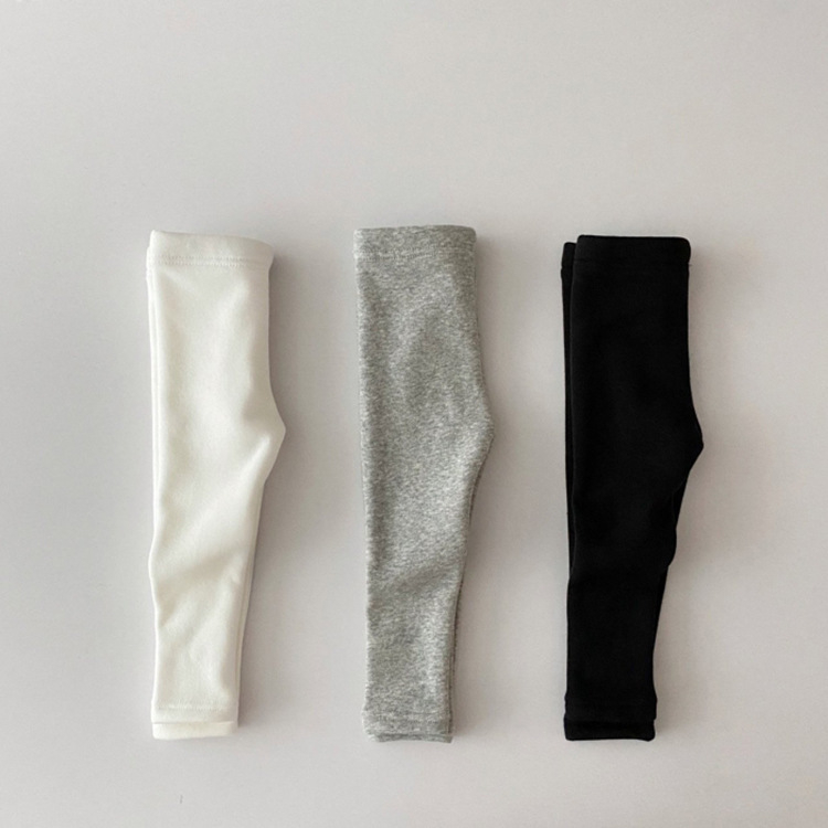 Bbamma Unisex dječje legice – fleece unutarnje odore, pletene pamuka, jesen-zima