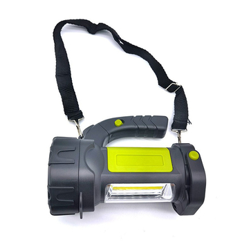 Višefunkcionalni LED potraga reflektor za vanjsku uporabu, prijenosno radno svjetlo s ručnim punjenjem, 5W, baterija 2400/3600 mAh, domet 200–500 m, uključuje punjač