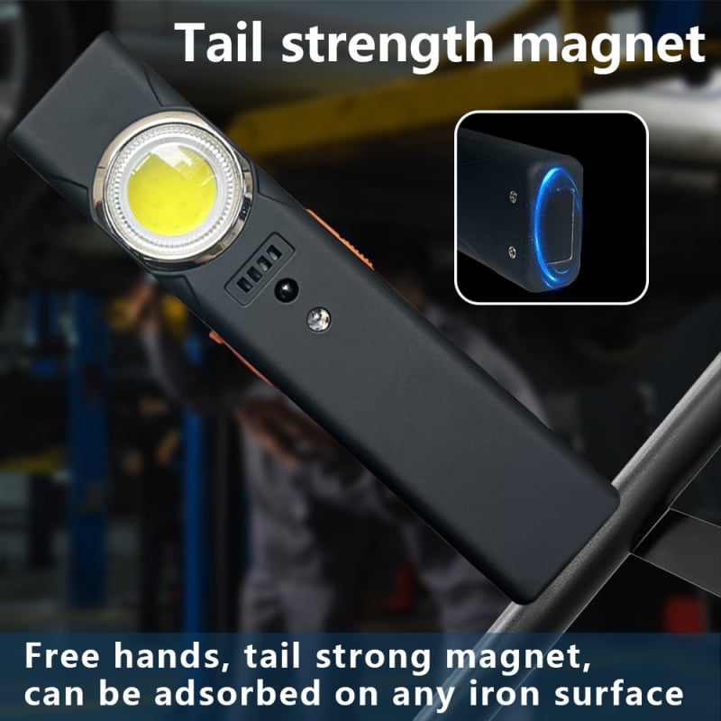 Višenamjenska prijenosna mini dvostruka LED radna svjetiljka Type-B, punjiva, vanjska magnetska dugog dometa; 3W, 800mAh, LED, domet do 50m