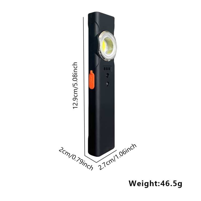 Višenamjenska prijenosna mini dvostruka LED radna svjetiljka Type-B, punjiva, vanjska magnetska dugog dometa; 3W, 800mAh, LED, domet do 50m