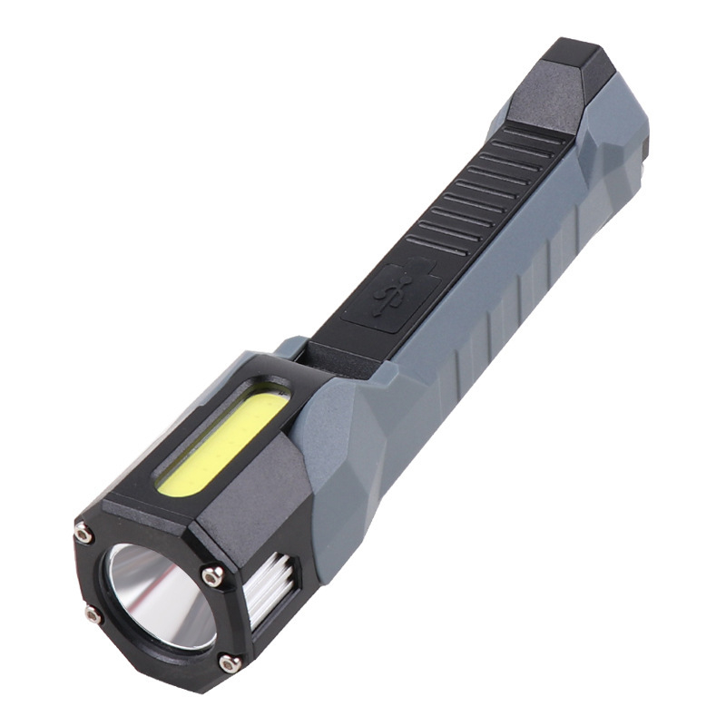 LED munkalámpa összecsukható COB-del, USB töltés, 5W, 1200 mAh, mágneses sátorlámpa kültéri használatra