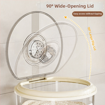 Кутия за съхранение на ориз – херметична, влагоустойчива и против насекоми, голям капацитет, кръгла пластмасова кутия PP за ориз